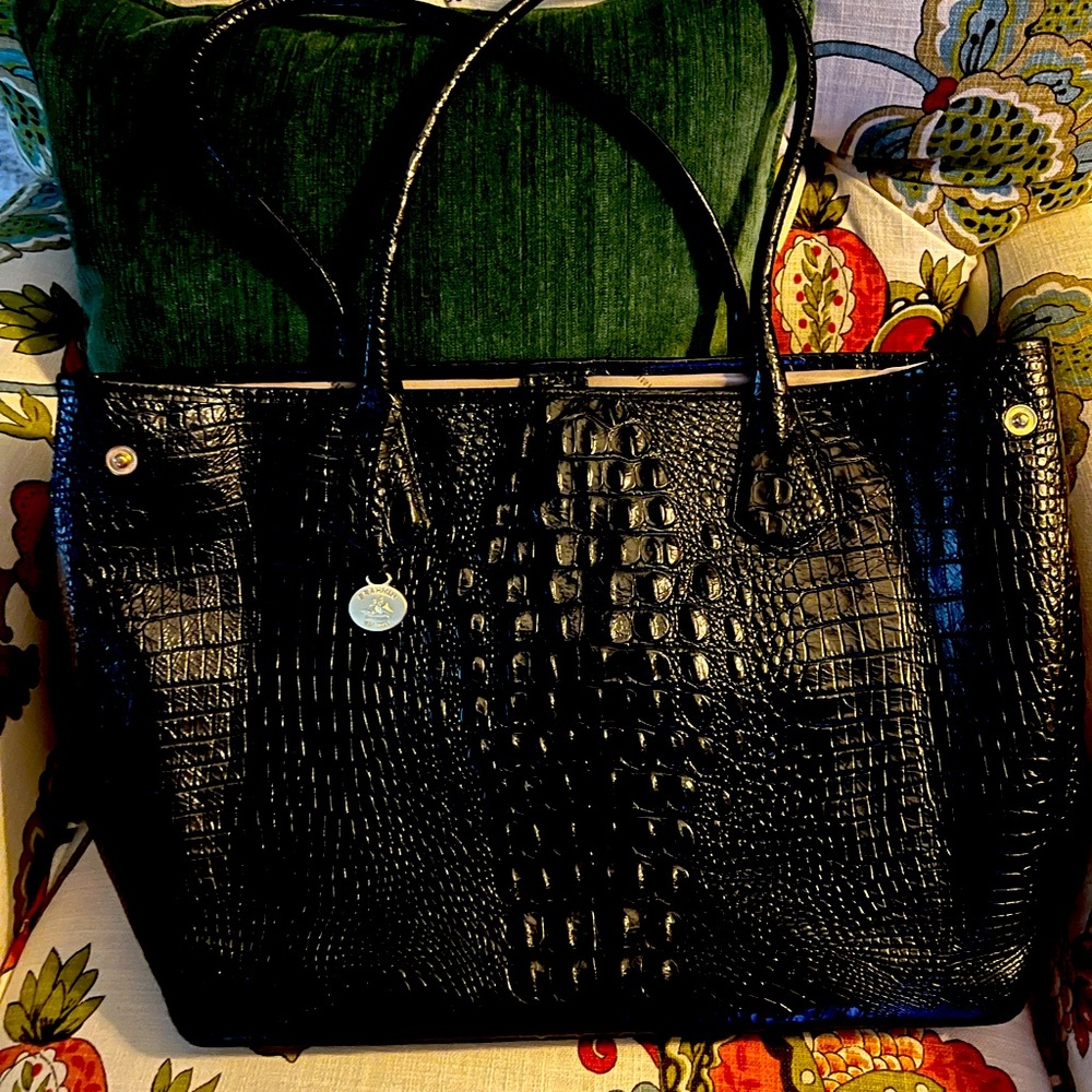 Large Brahmin Tote, gently used